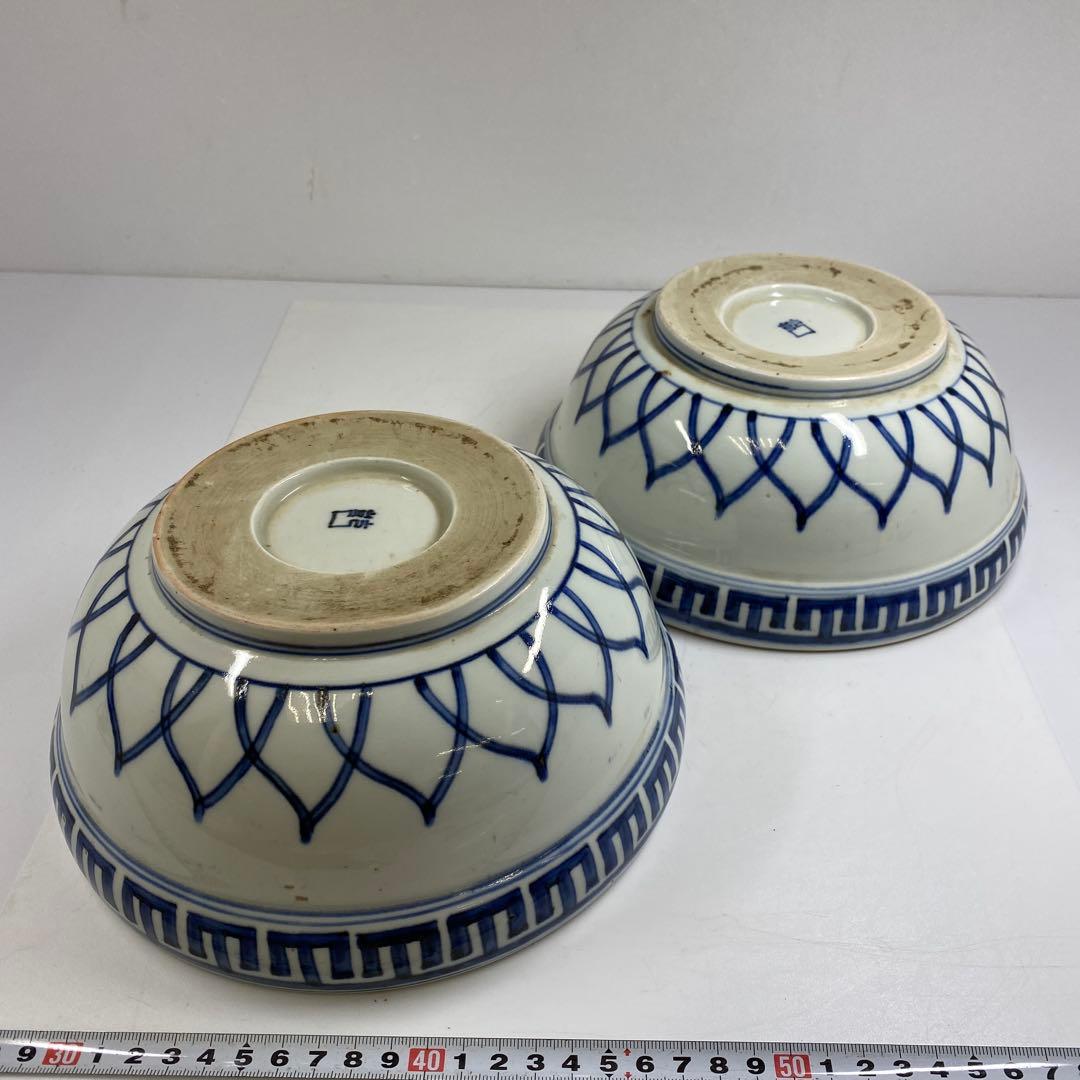 古伊万里 染錦大鉢2点 木箱付 直径約22㎝ 東Y7-0404②タサチ - メルカリ