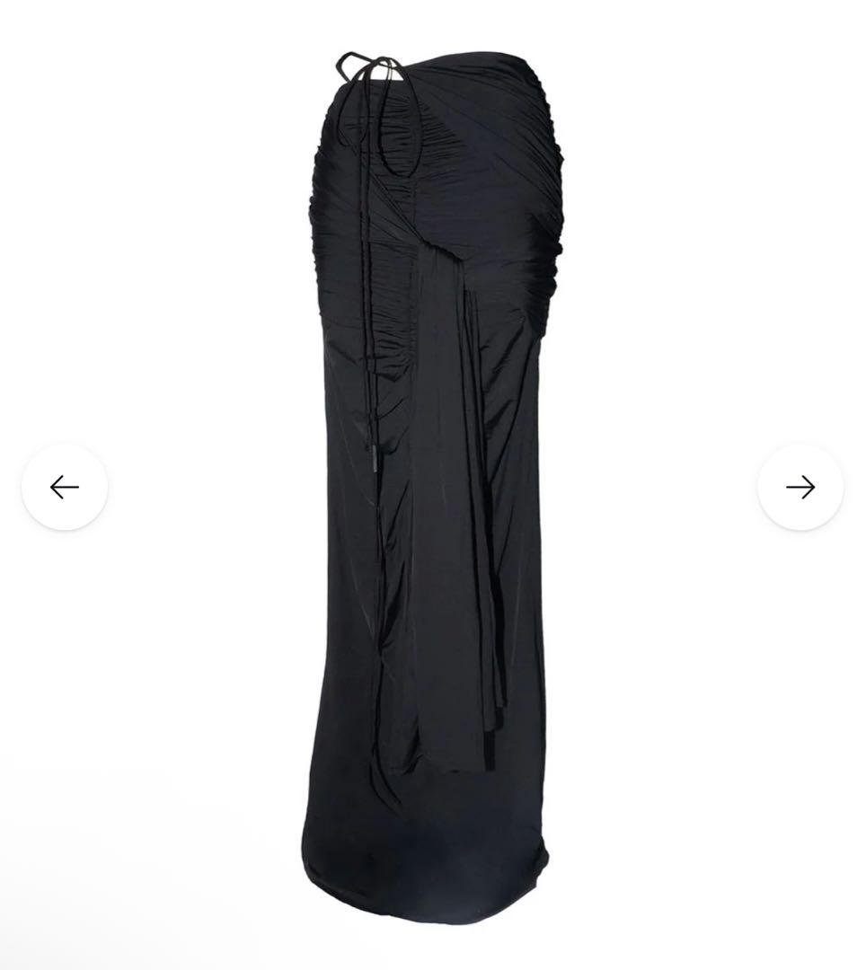 S drape knot maxi skirt the red thread - メルカリ