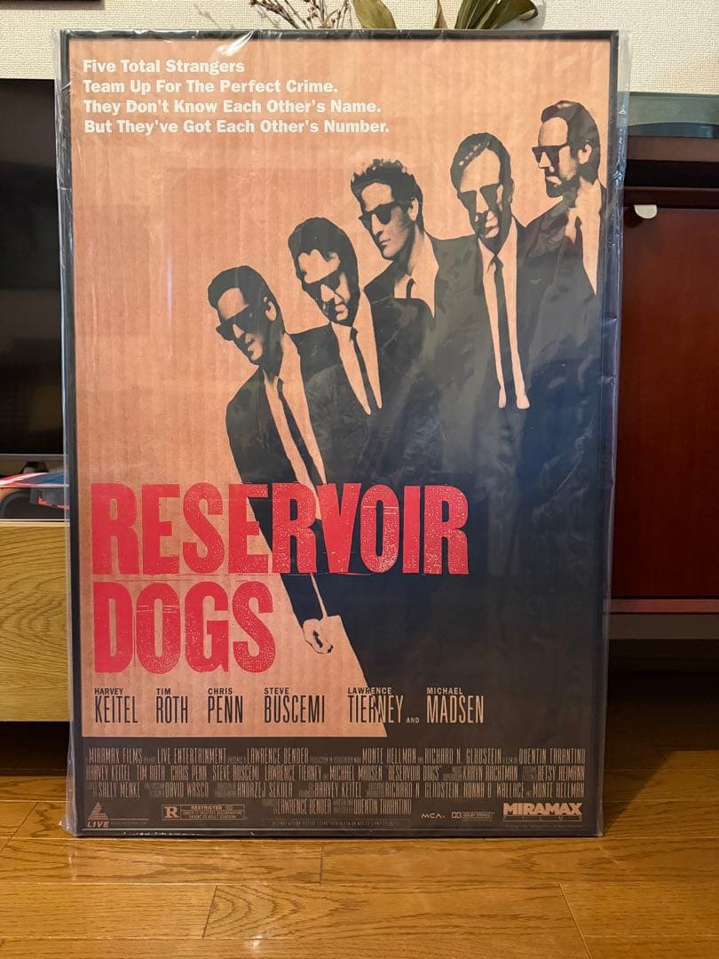 【超貴重】世界10枚限定 レザボアドッグス ヴィンテージ ポスター 額装 当時物 超貴重】世界10枚限定 レザボアドッグス ヴィンテージ ポスター 額装