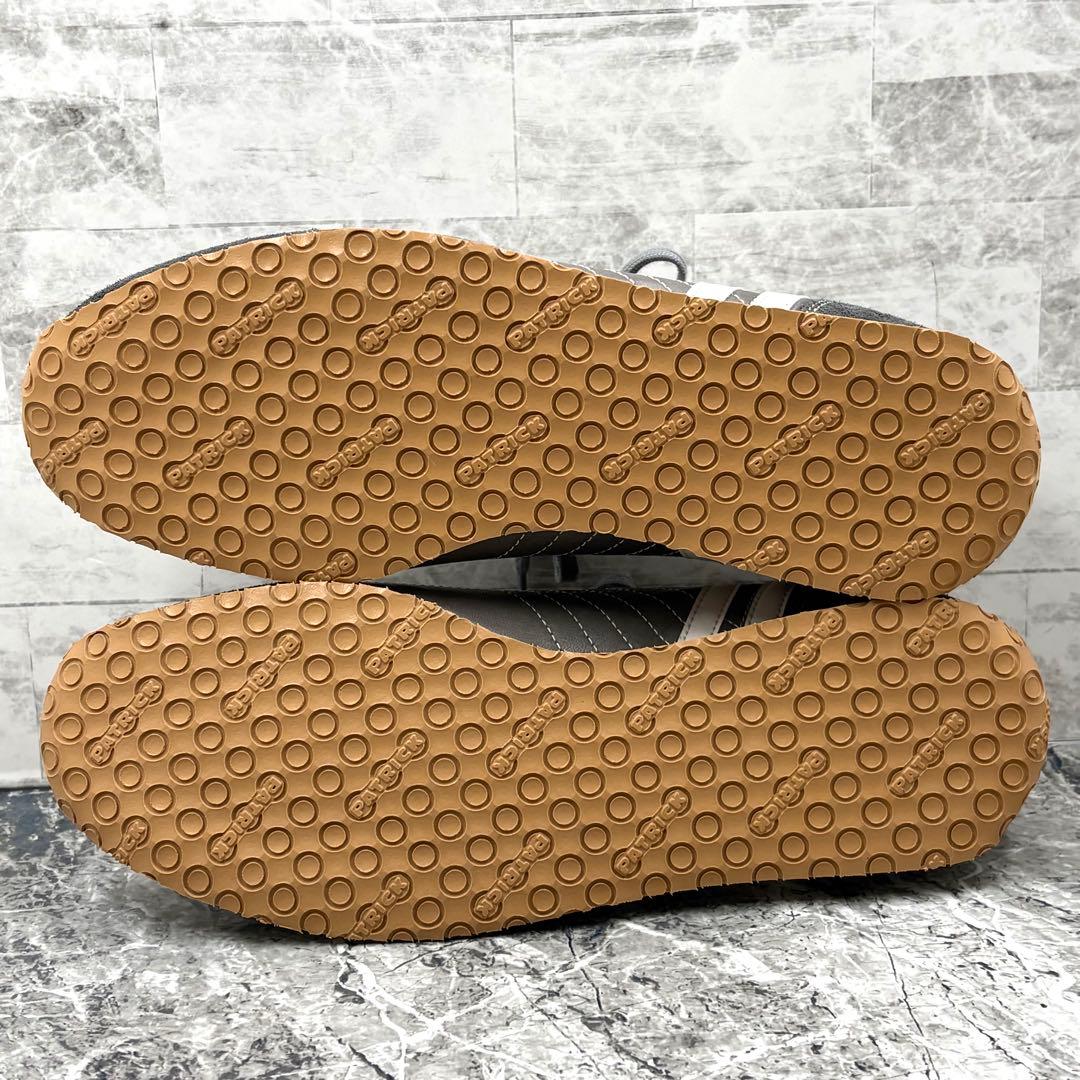 【未使用】 パトリック アイリス スニーカー 26.5cm グレー レザー