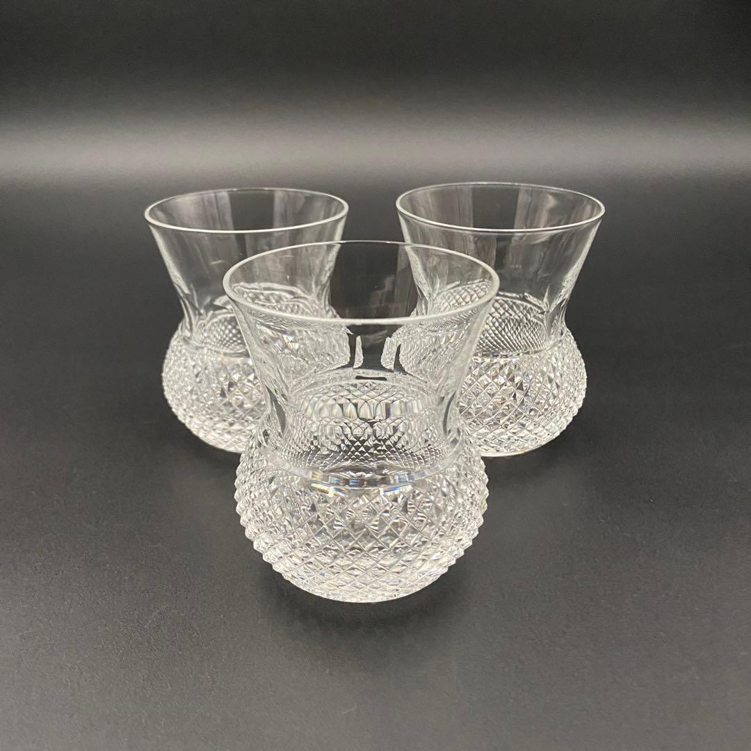 エジンバラ クリスタル アザミグラス 3客 ショットグラス ウィスキー 日本酒 エジンバラ クリスタル アザミグラス 3客 ショットグラス ウィスキー