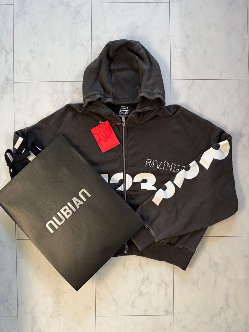 RRR123 RIVINGTON roi Rebis Wジップパーカー RRR123☆関税込☆USO-123 クロップド ジップアップパーカー (RIVINGTON