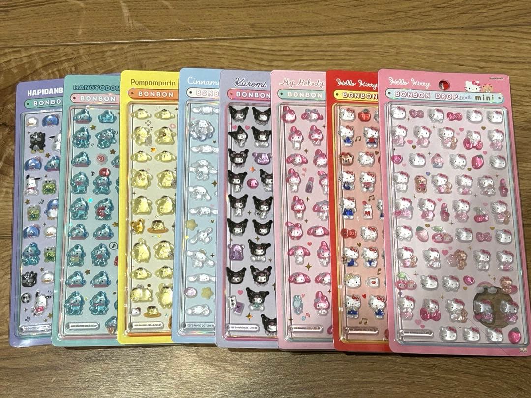 ボンボンドロップシール サンリオ mini コンプリートセット 8枚 最安値】ボンボンドロップシール ミニ サンリオ 8種類コンプリート