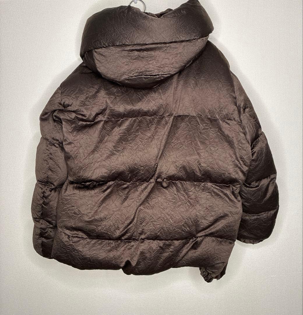 THROW by SLY ダークブラウン ダウンジャケット - メルカリ
