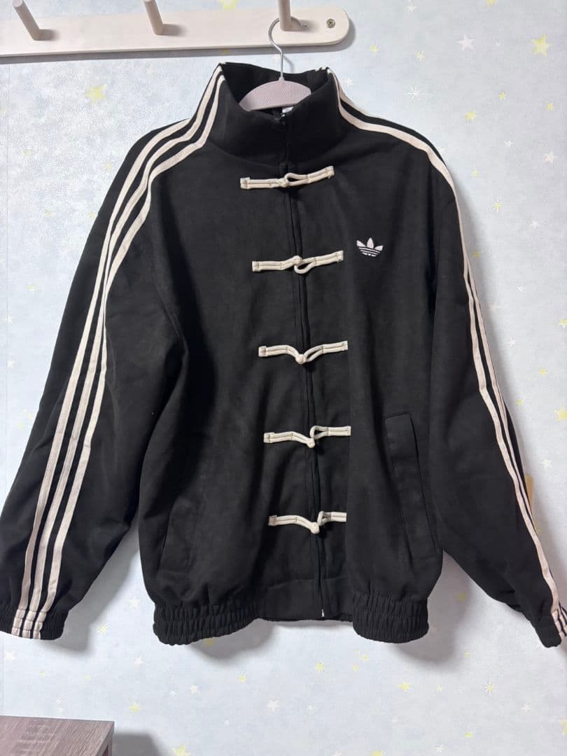 Adidas アディダス 中国限定 巳年チャイナトラックジャケット　ブラックM adidas アディダス 中国限定 巳年チャイナトラックジャケット ブラック