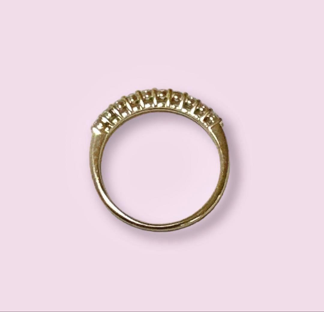 ハーフエタニティリング k18 0.3ct ダイヤモンド