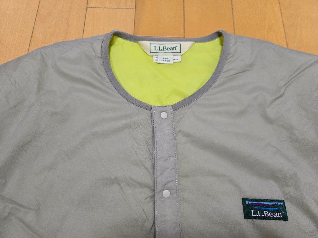 【tak❗】L.L.Bean ハリントンクルーネック中綿ジャケット （L）