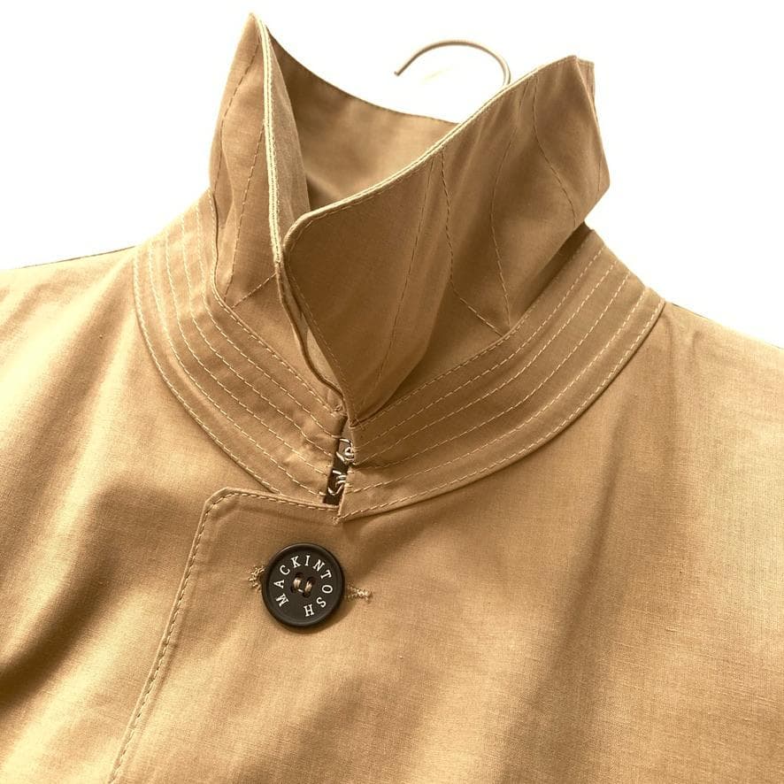 大人気】マッキントッシュロンドン ゴム引きコート 茶タグ 38 ベージュ