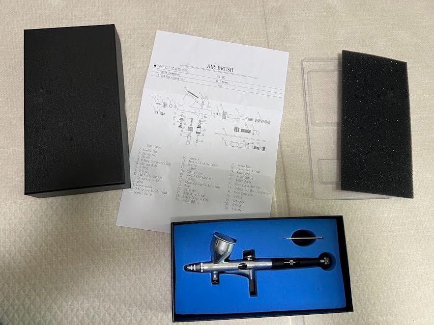 Aurochs　AERO CROSS 静音エアコンプレッサー＆エアブラシセット