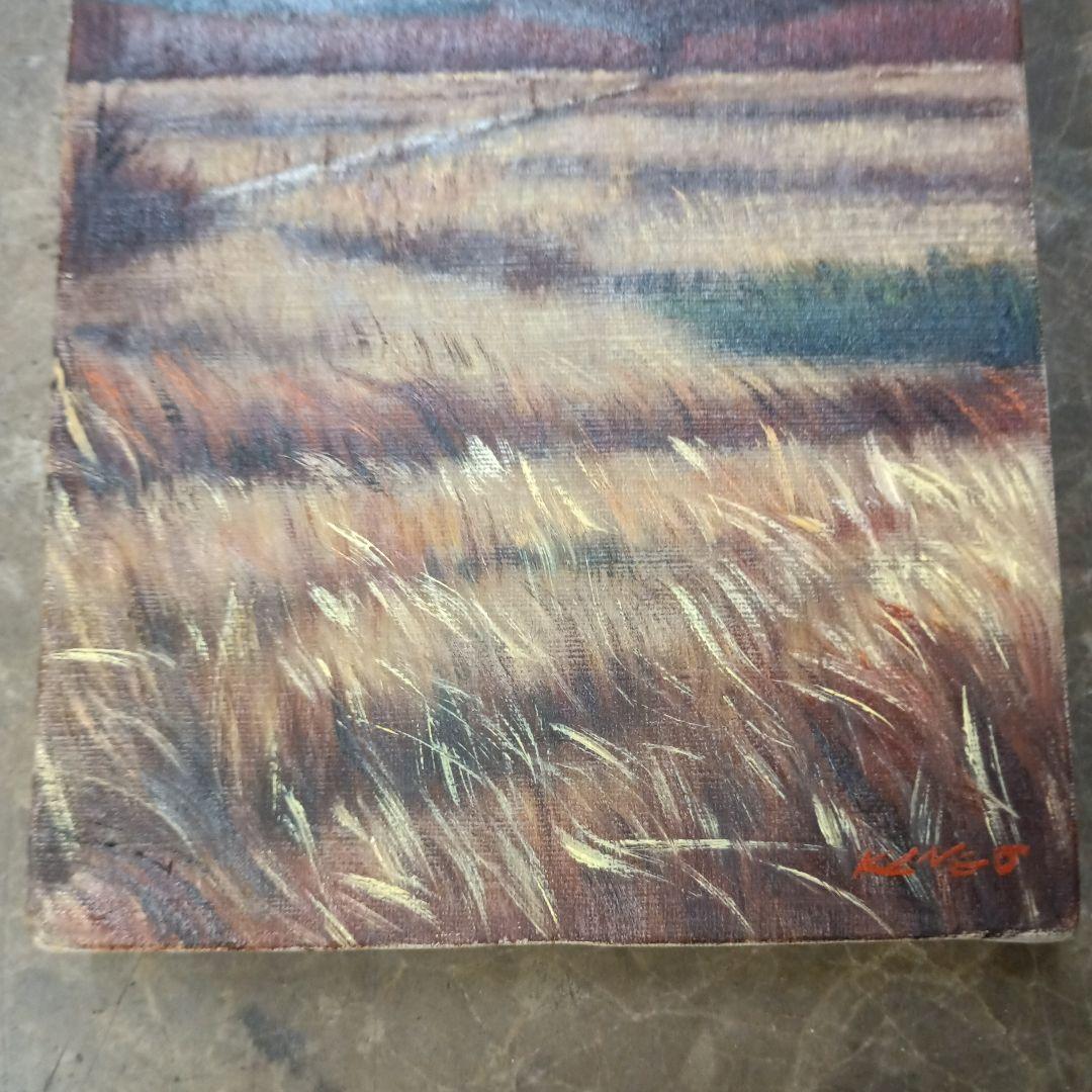 4144)高橋甲子男　油絵　サイズSM　「’８4」