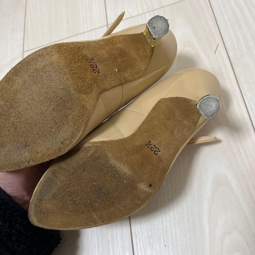 Chacott ベージュ メリージェーン シューズ 社交ダンス 22.5cm