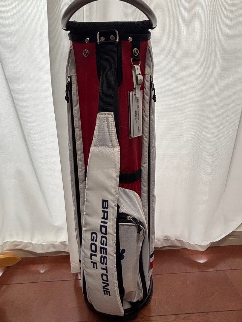 BRIDGESTONE ゴルフバッグ 超軽量 ホワイト/レッド