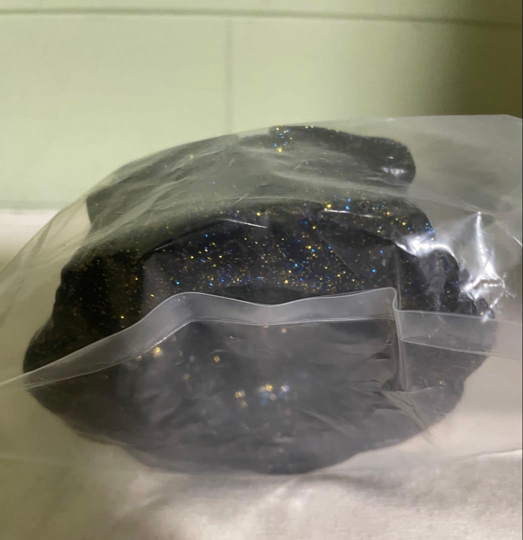 キャラクティックス 夜遊びカネゴン クリアブルー ベース黒ラメ ソフビ