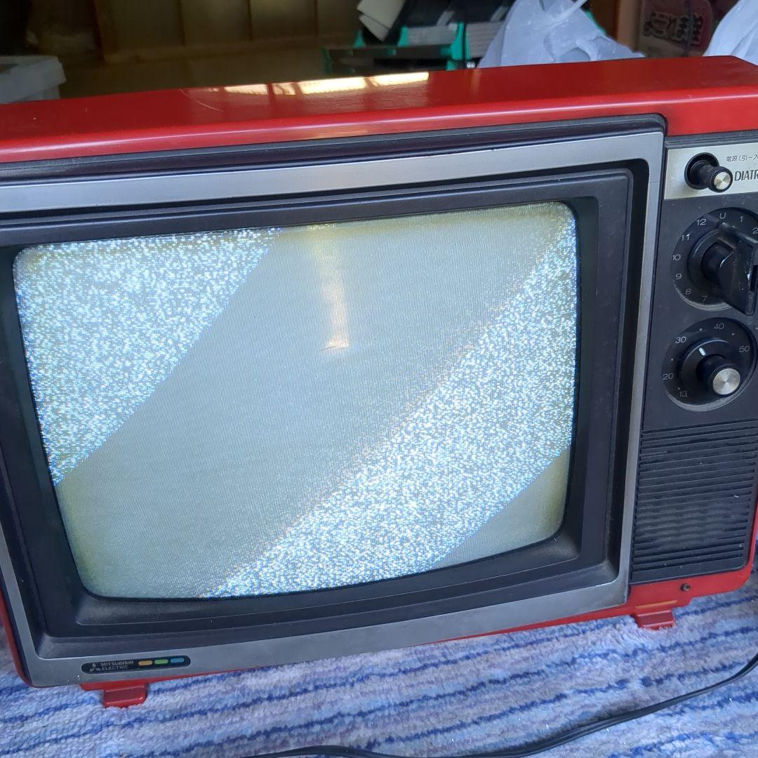 昭和レトロ DIATRON 赤いブラウン管テレビ 14インチ - メルカリ