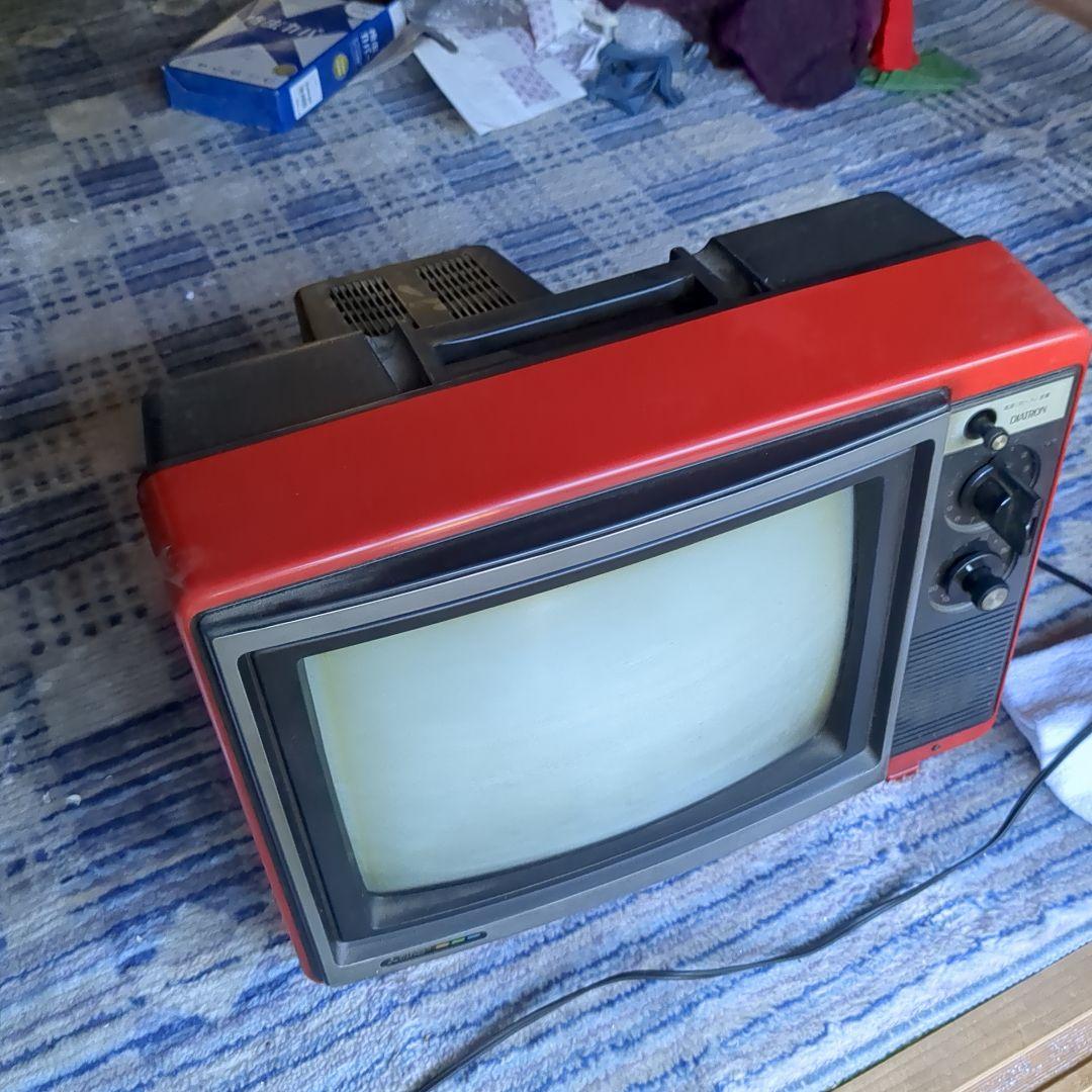 昭和レトロ DIATRON 赤いブラウン管テレビ 14インチ - メルカリ