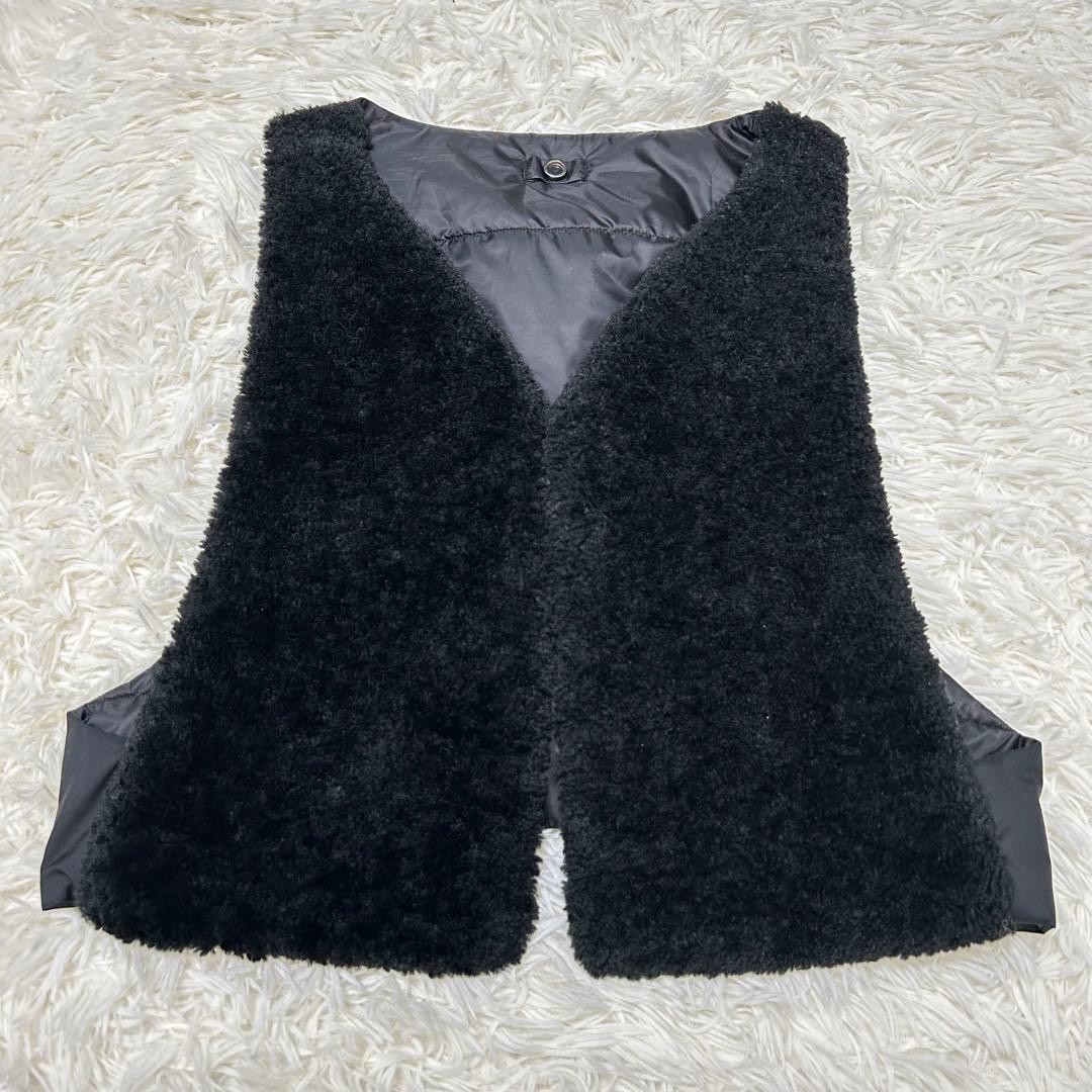 ヒロココシノ 2wayエコファーダウンコート ブラック Mサイズ 希少