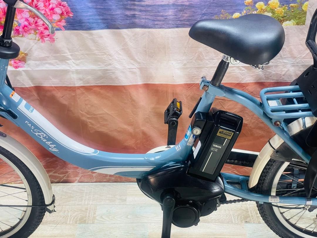 パピムーン様専用 パスバビー12AH⭐️ヤマハ子供乗せ電動自転車Y3279