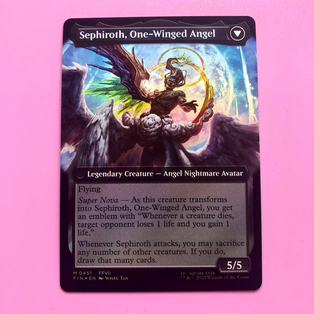 MTG 威名のソルジャー、セフィロス 拡張アート　foil