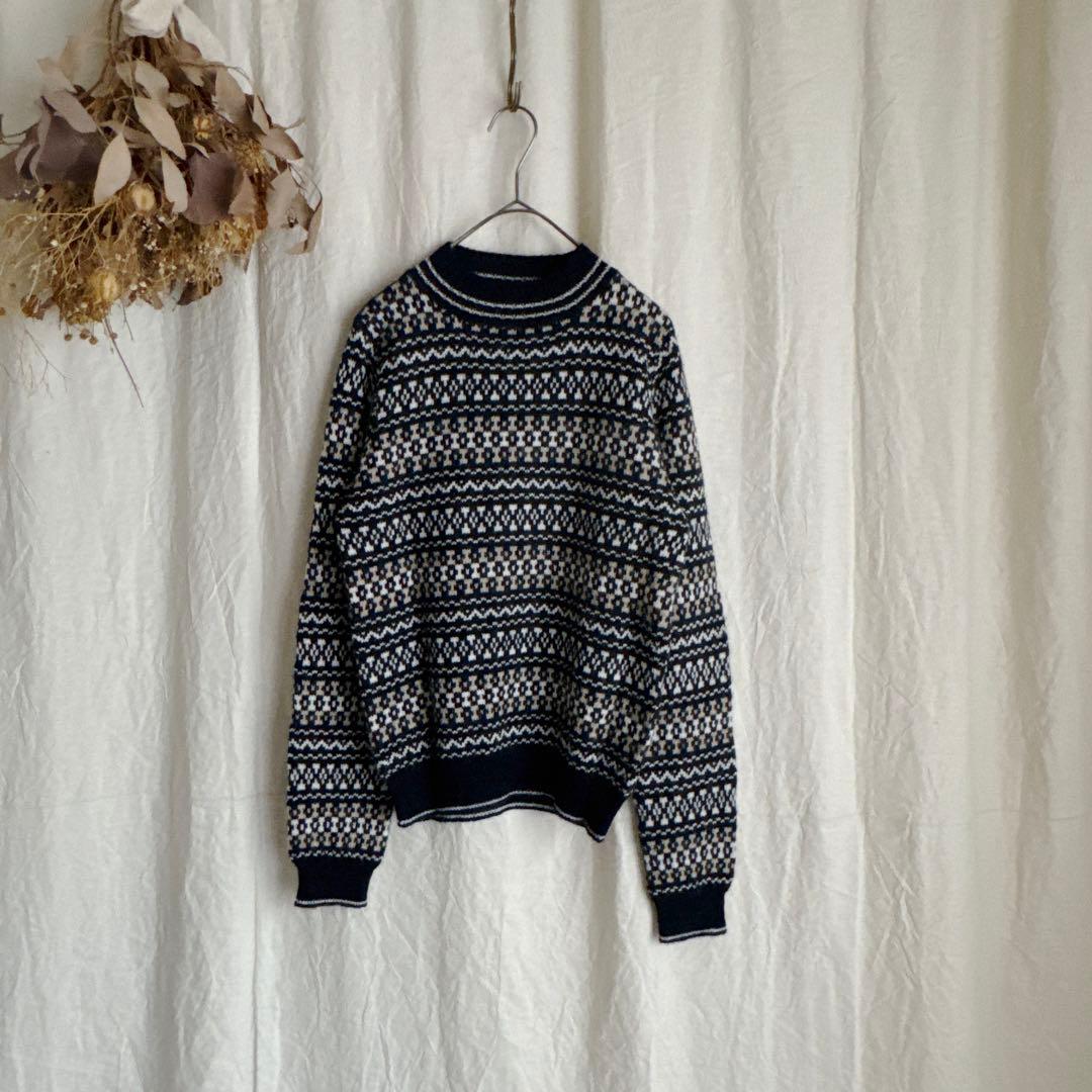 MAXMARA WEEKEND マックスマーラ アルパカ混 柄 ニット セーター