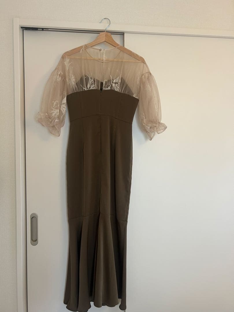美品】acka. オケージョンドレスsheer puff dress サイズ1