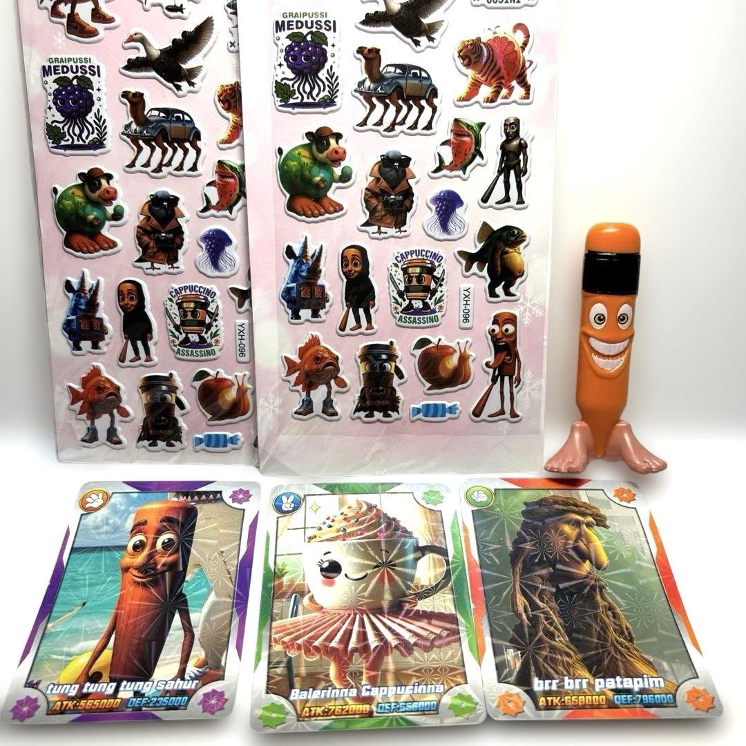 値下げ 新品 トゥントゥントゥンサフール シール フィギュア カード