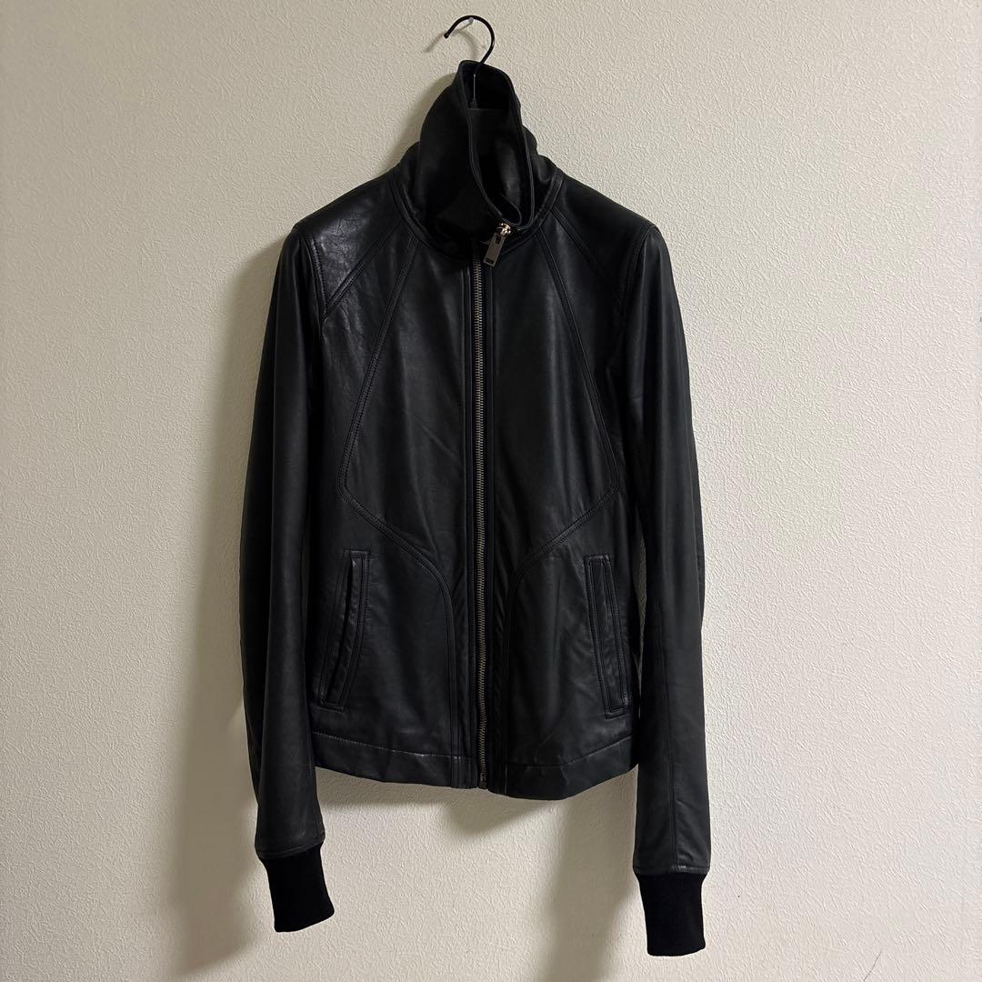 リックオウエンス　ライダース 正規店出品】RICK OWENS CLASSIC BIKER JACKET BLACK (RICK OWENS