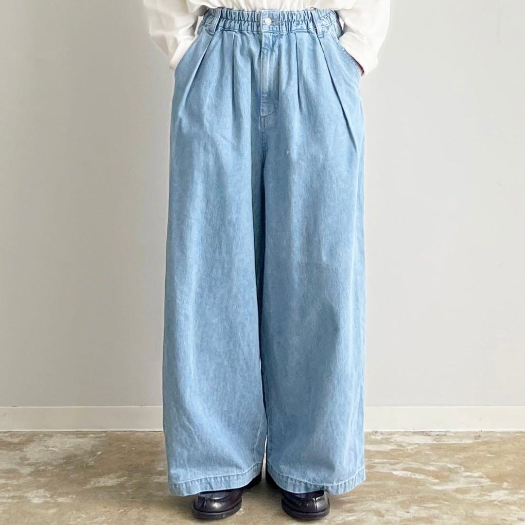 パンツ HARVESTY DENIM CIRCUS BAGGY PANTS 1 DENIM CIRCUS BAGGY PANTS デニムサーカスバギーパンツ / ワンウォッシ