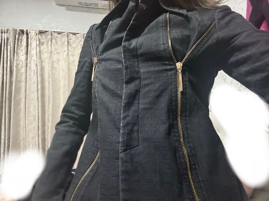 00s Archiveギミックお兄系平成ギャル黒ジャケットグランジY2Kパンク系