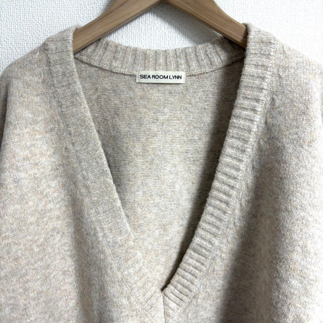 SEAROOMLYNN ✨ウールmix Deep Vネックトップス オートミール - メルカリ