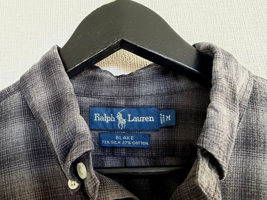 超スペシャル 90s ラルフローレン BLAKE オンブレチェック シャツ M