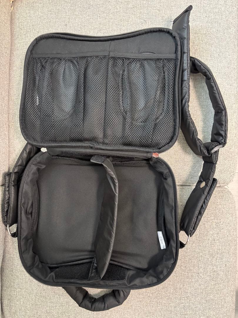 【calin 】quilting mothers pouch bag　-BLK-