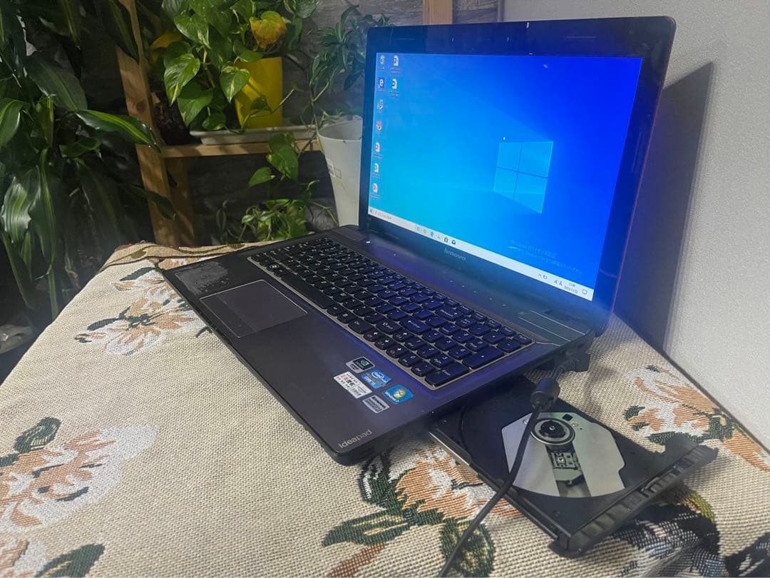 ❤️Lenovoホワイトノートパソコン♡設定済すぐ使える♡副業や在宅