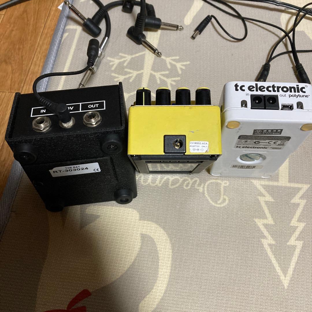ギター polyTune & BOSS OD-2 & Pro Co RAT