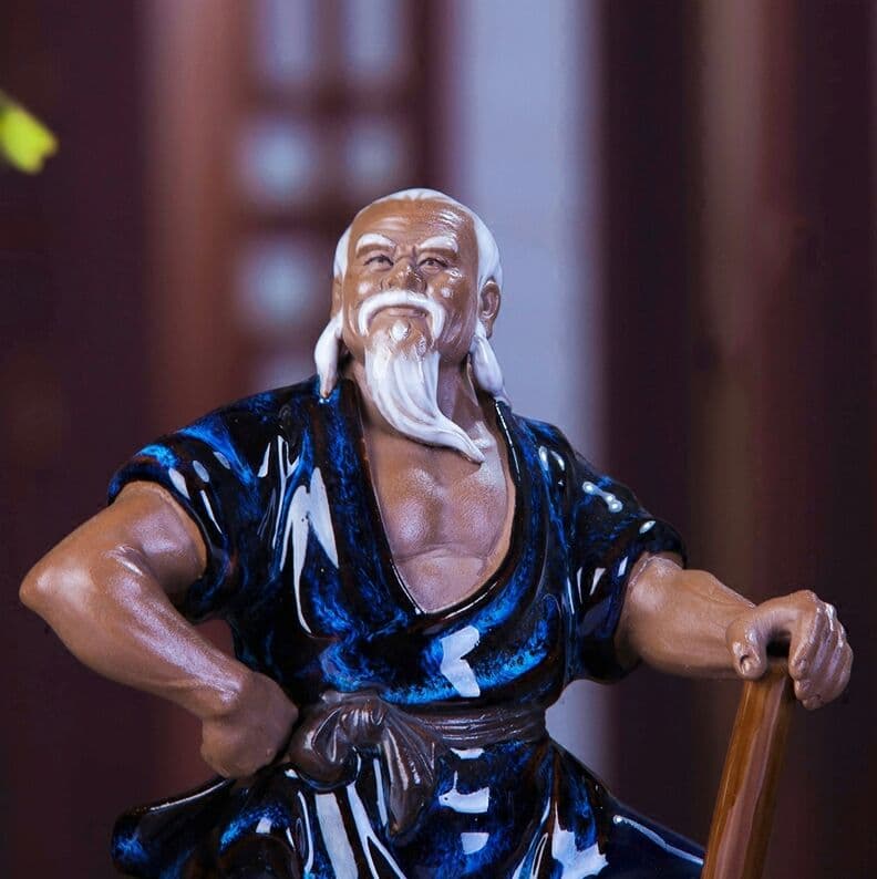 石湾公仔創意陶磁老人、愚公移山、風水事務室装飾品 - メルカリ