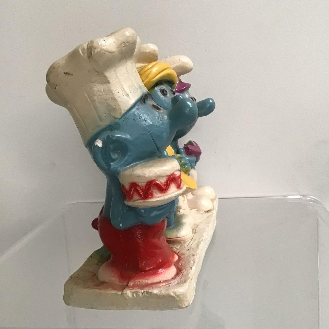 スマーフ ビンテージ 飾り 置物 貯金箱 陶器製
