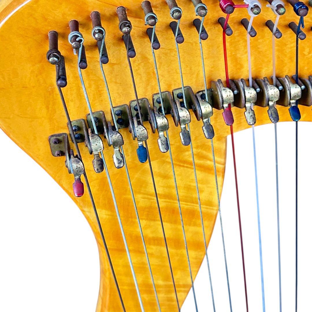 青山ハープ AOYAMA 140D 36弦 アイリッシュハープ レバー 虎杢 - メルカリ