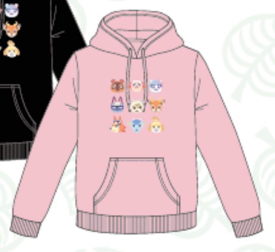 激レア　あつまれどうぶつの森　あつ森　パーカー　集合　Lサイズ　ピンク　アパレル