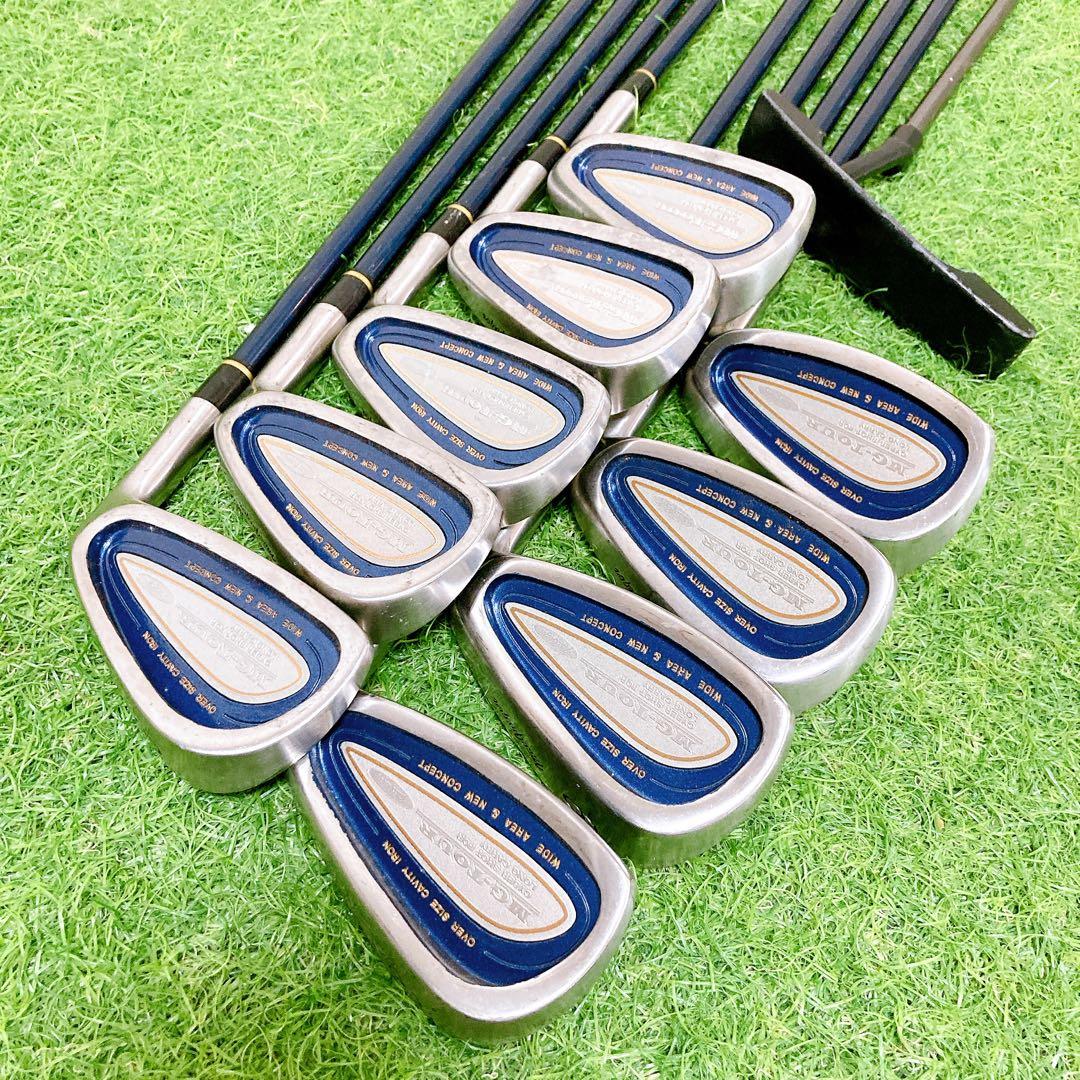 M2【バッグ美品】ミズノ 初心者オススメ ゴルフクラブセット メンズ 14