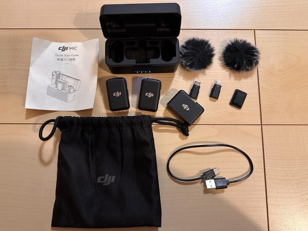 DJI MIC ワイヤレスマイクセット DJI Mic Mini 2波ワイヤレスマイク typeC｜撮影機材レンタルからEDIT