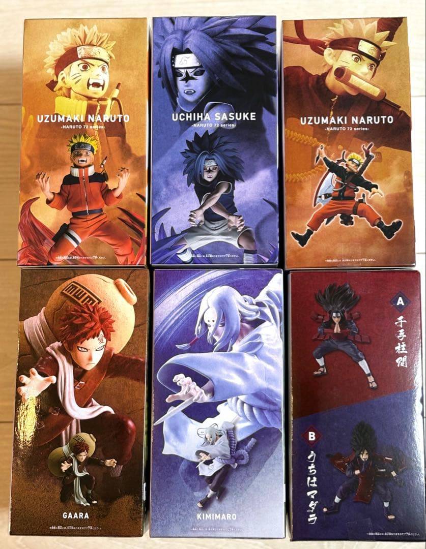 ナルトフィギュア6体セット　ナルト＋サスケ＋我愛羅＋君麻呂＋柱間セット
