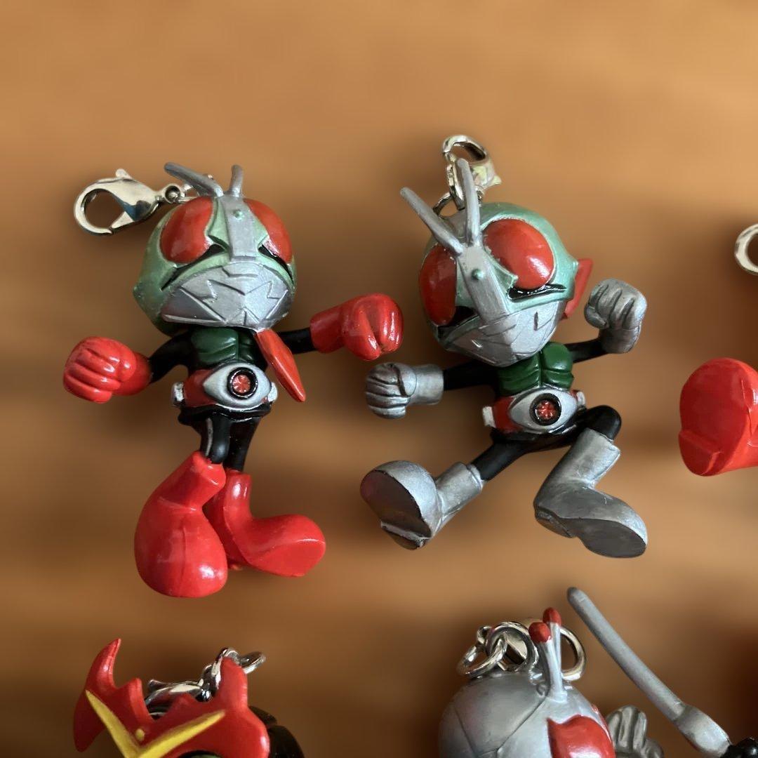 レア レトロ 昭和 平成 仮面ライダー キーホルダー チャーム 6点セット