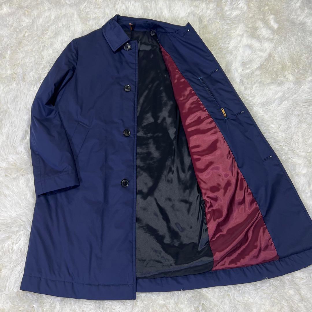 未使用級 ポールスミス 現行タグ ダウンコートロングコート ステンカラーコート 中古・古着通販】Paul Smith (ポールスミス) ダウンライナー付ステン