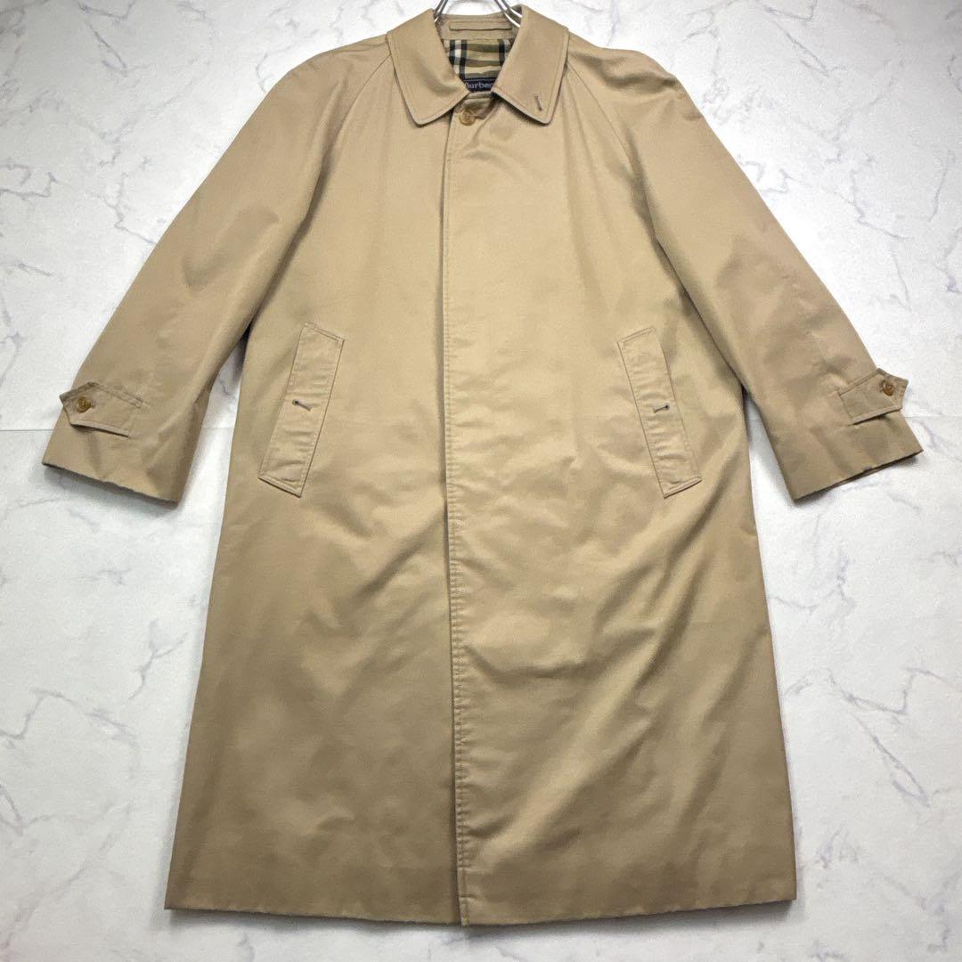 逸品】バーバリーズ メンズ ロングステンカラーコート ハニーベージュ