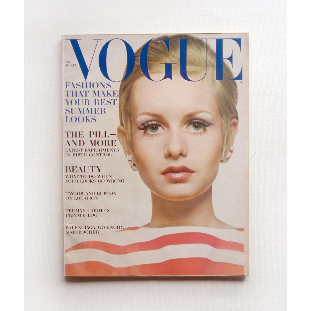 女性情報誌 Vogue Magazine April 15 1967 Twiggy Vogue April 15 1967 Original Vintage Fashion Magazine Twiggy