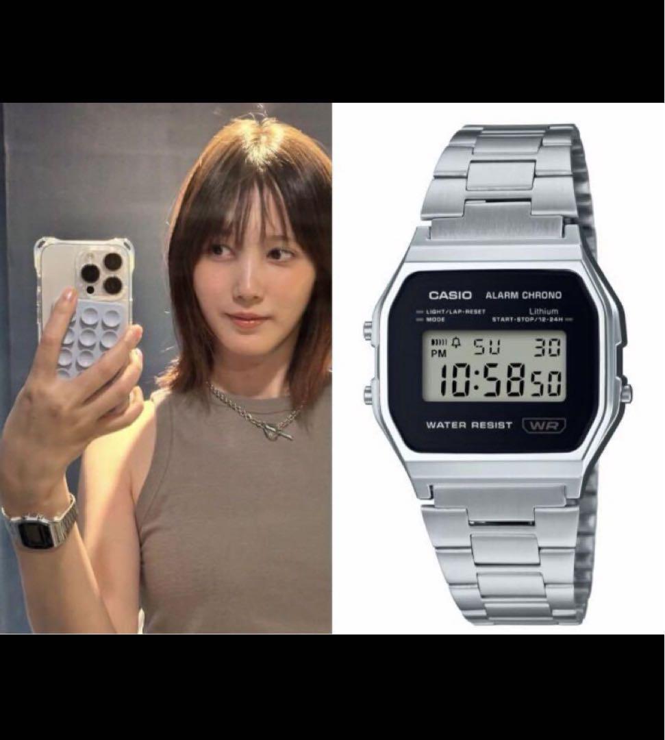 CASIO CLASSIC A158WEA-1JF 本田翼 モデル　ユニセック CASIO CLASSIC A158WEA-1JF 本田翼着用 ユニセックス - メルカリ