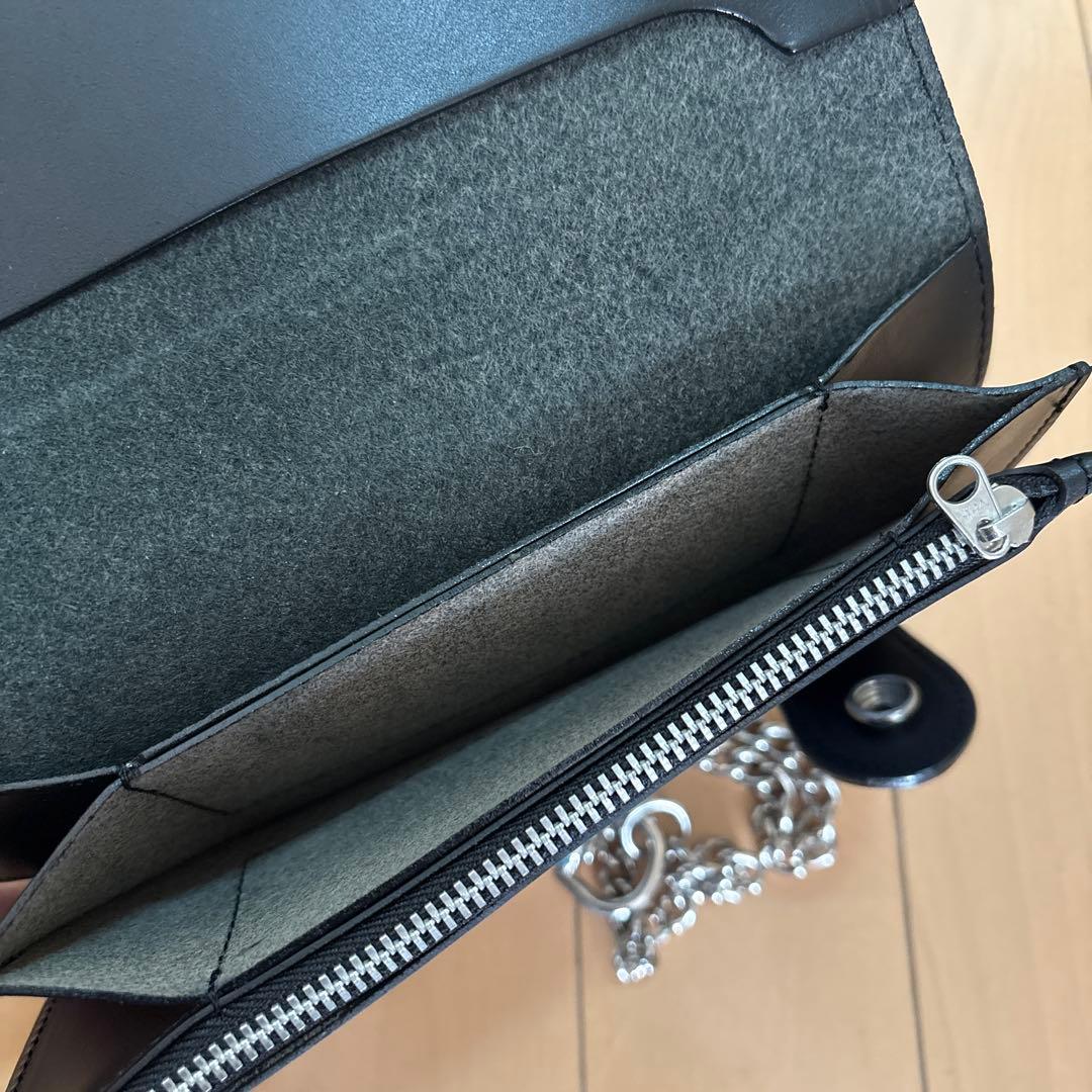 cream soda レザー ロングウォレット 長財布 ドクロ チェーン付き