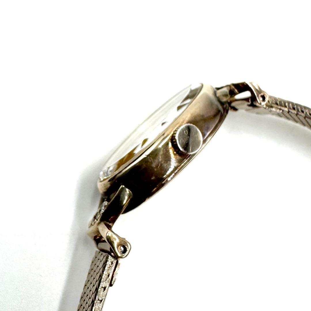 agete classic K10 ダイヤ オーバル ジュエリーウォッチ - メルカリ