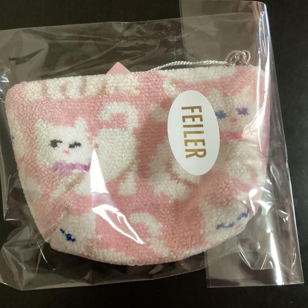 フェイラー モフモフネコチャン 舟形ポーチSサイズ - メルカリ