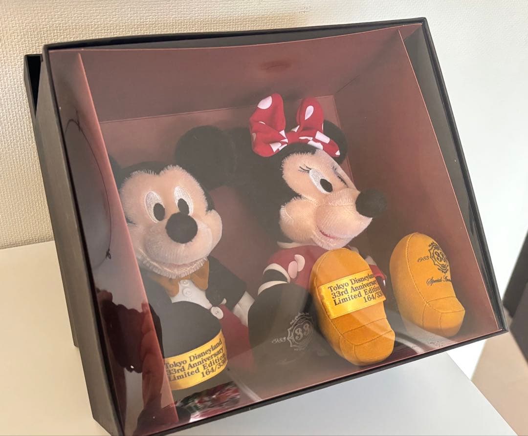 【希少✨】東京ディズニーランド クラブ33 限定ぬいぐるみ 会員限定】ディズニー クラブ 33 40周年限定 ミッキー＆ミニー