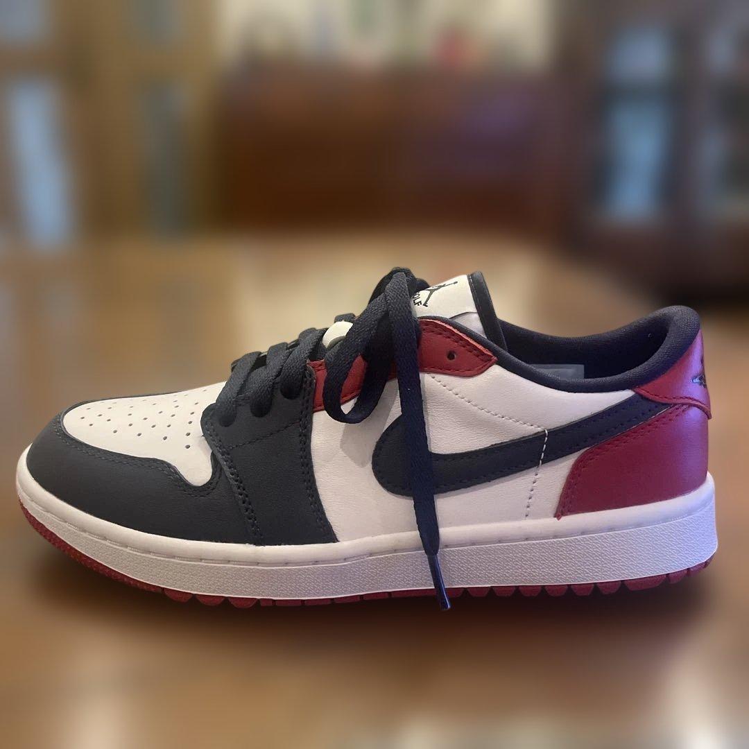 【新品未使用】ナイキエアジョーダン1ゴルフ　トリコロールカラー　25.5cm